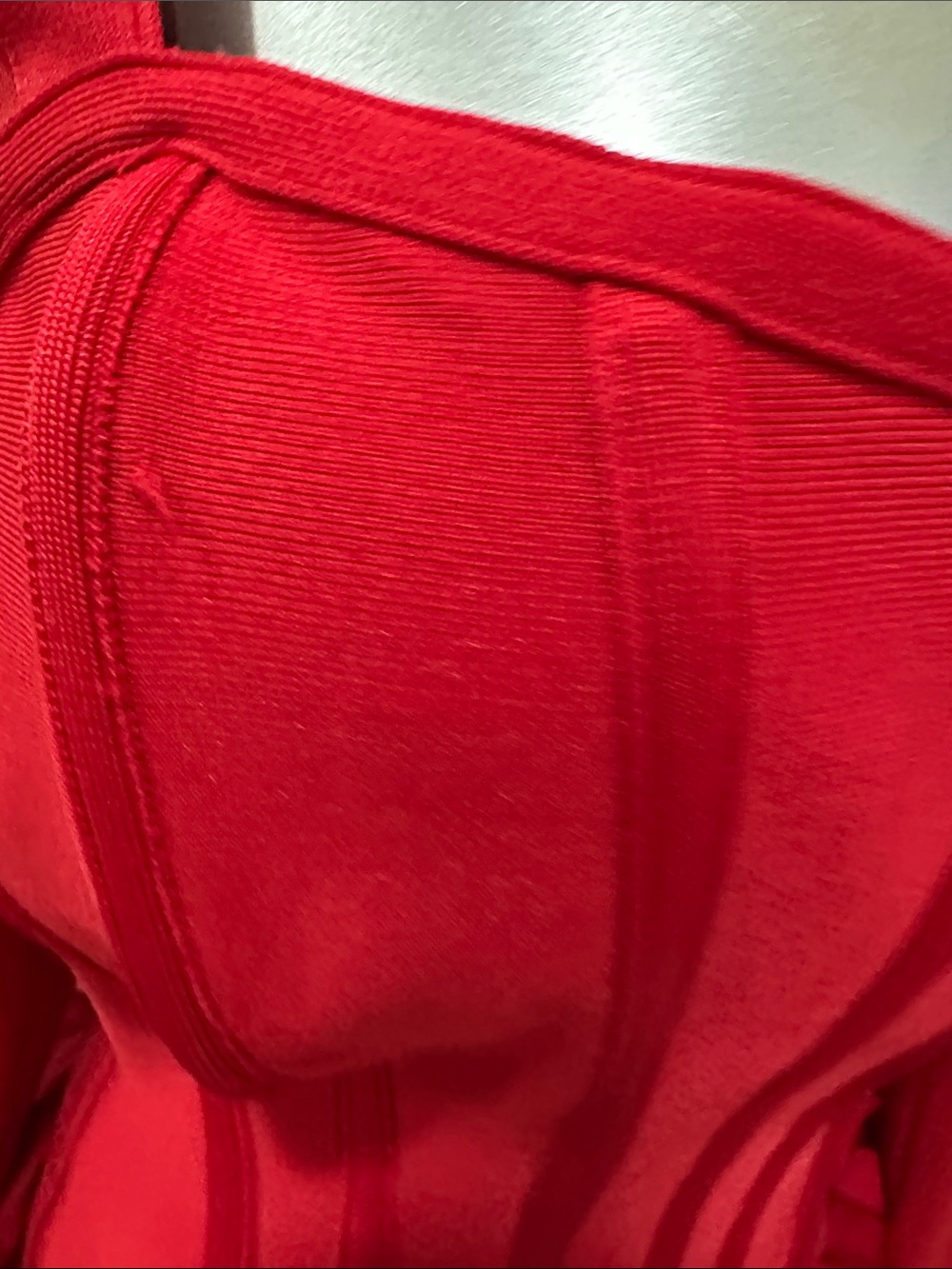 Blessed beauty Red Ruffled Mini Dress - Elegant Corset Bodice size L super stret - Picture 8 of 11